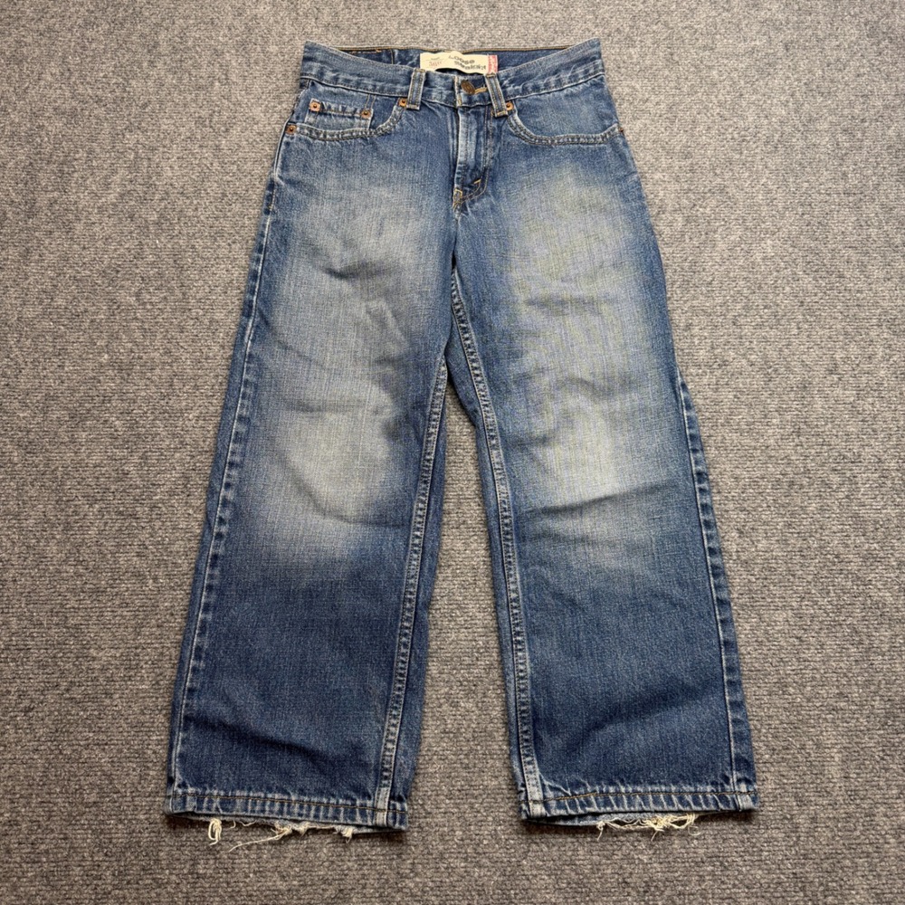 Levis 569 Loose Straight Kids Jeans Blue Denim Size 8 Regular 24x22 1269